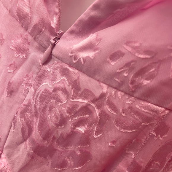 Pink Cosmo Asymmetrical Drapery Dress - Picture 15 of 15